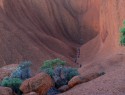 Jižní stěna Uluru. Bez Maja...